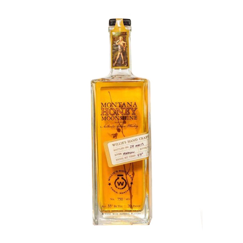 Willies Distillery Montana Honey Moonshine