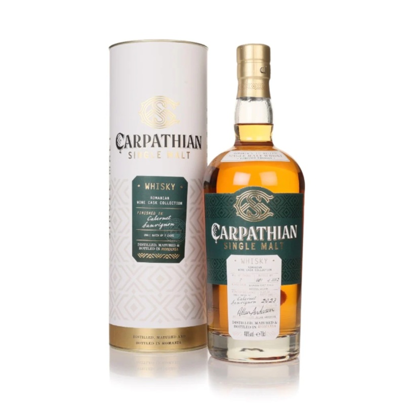 Carpathian Cabernet Sauvignon Cask Finish Romanian Wine Cask Collection Single Malt Whisky | 700ML