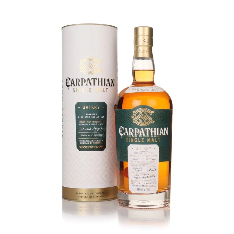 Carpathian Single Malt Feteasca Neagra Cask Finish Romanian Wine Cask Collection Whisky | 700ML