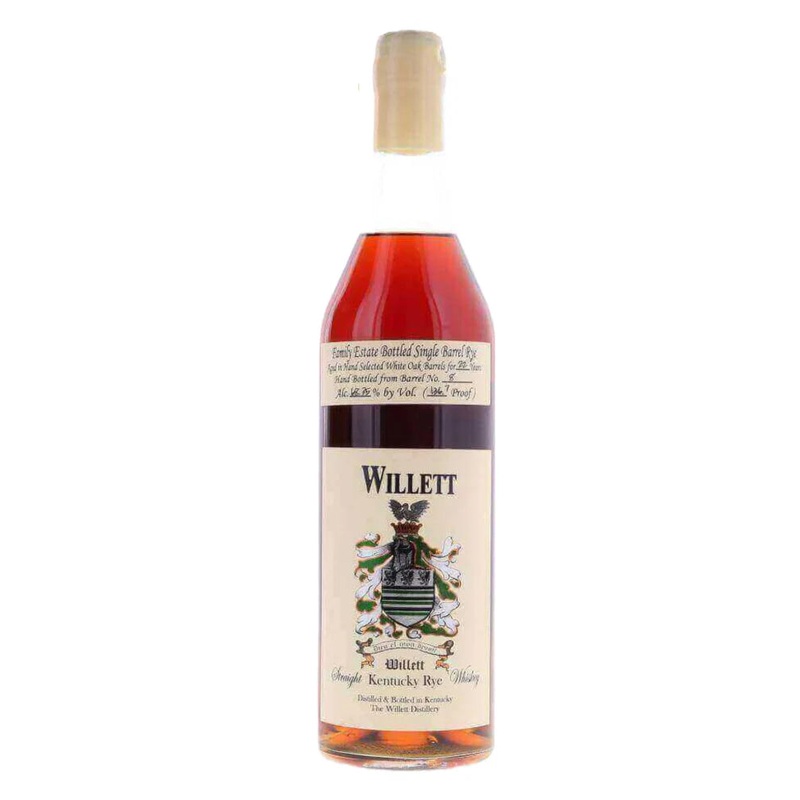 Willett Family Estate Single Barrel 22 Year Old Straight Rye Whiskey