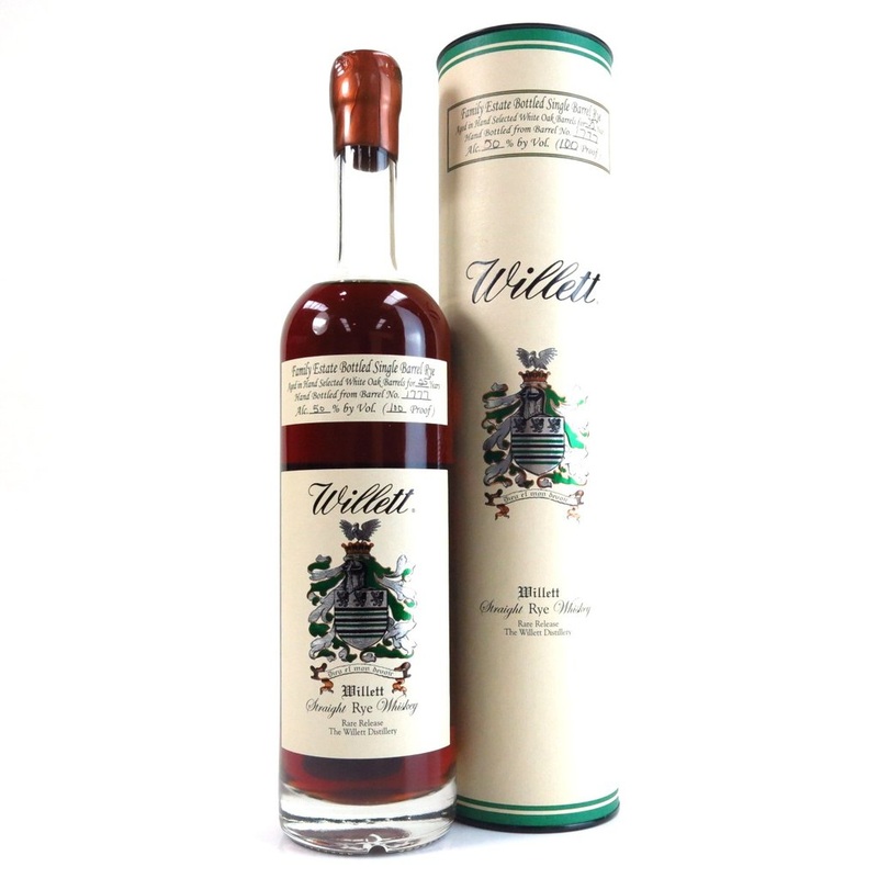 Willett Family Estate Single Barrel 25 Year Old Straight Rye Whiskey