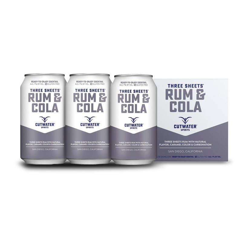 Cutwater | Three Sheets Rum & Cola (4) Pack Cans