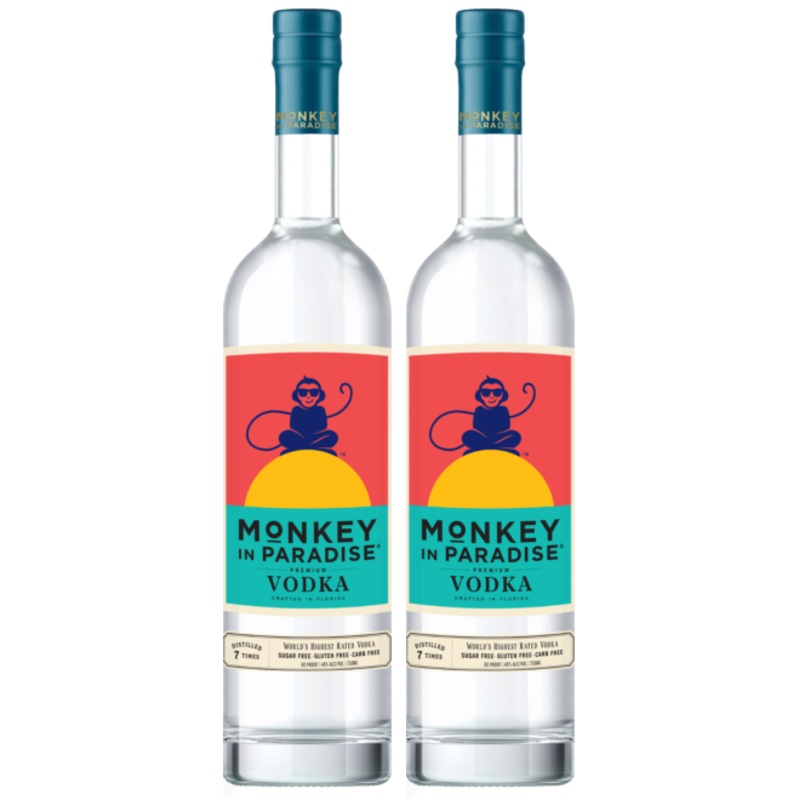 Monkey In Paradise Vodka (2) Bottle Bundle