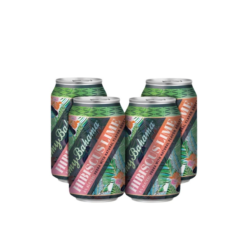 Tommy Travelers Hibiscus Lime (4) Pack Cans