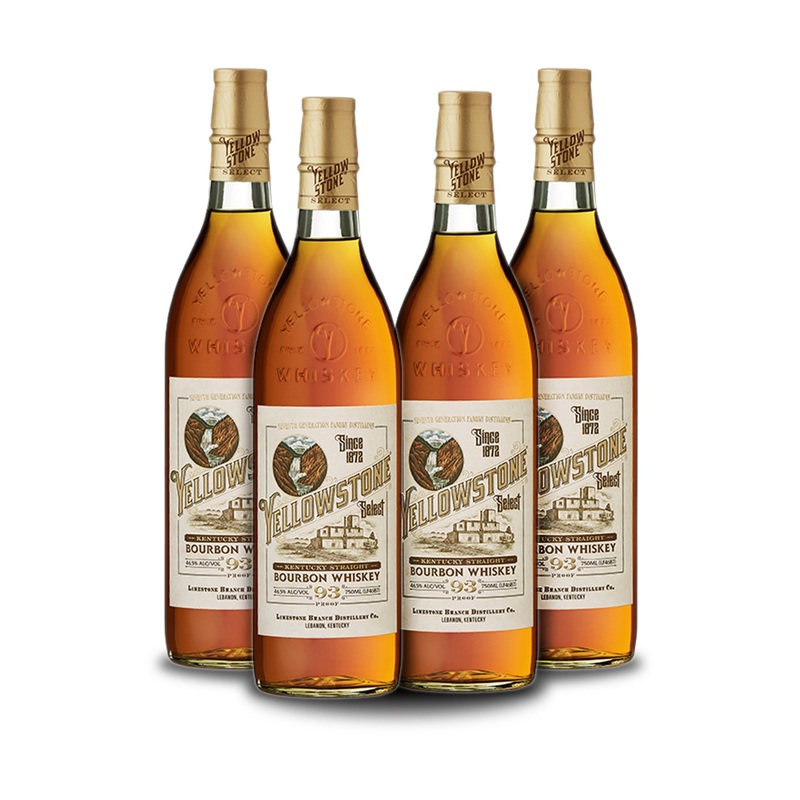 Yellowstone Select Bourbon (4) Bottle Bundle