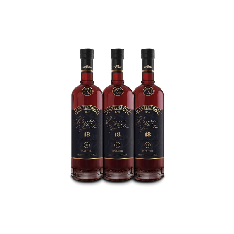 Ron Centenario 18 Reserva de la Familia Rum (3) Bottle Bundle