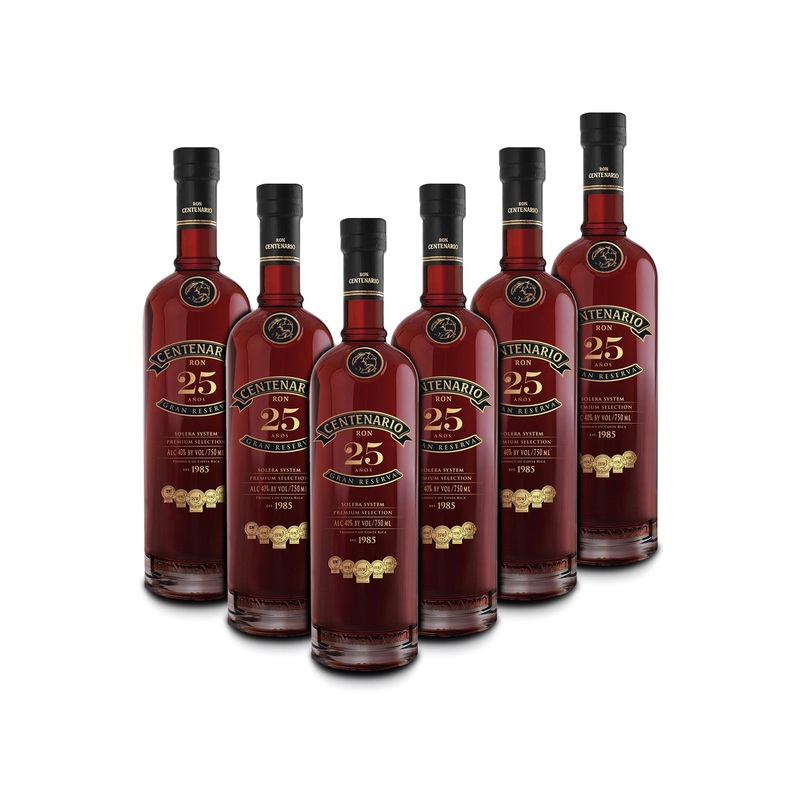 Ron Centenario 25 Gran Reserva Rum (6) Bottle Bundle