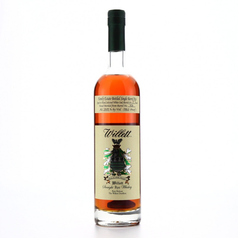 Willett Estate Bottled Single Barrel 7 Year Old Straight Rye Whiskey