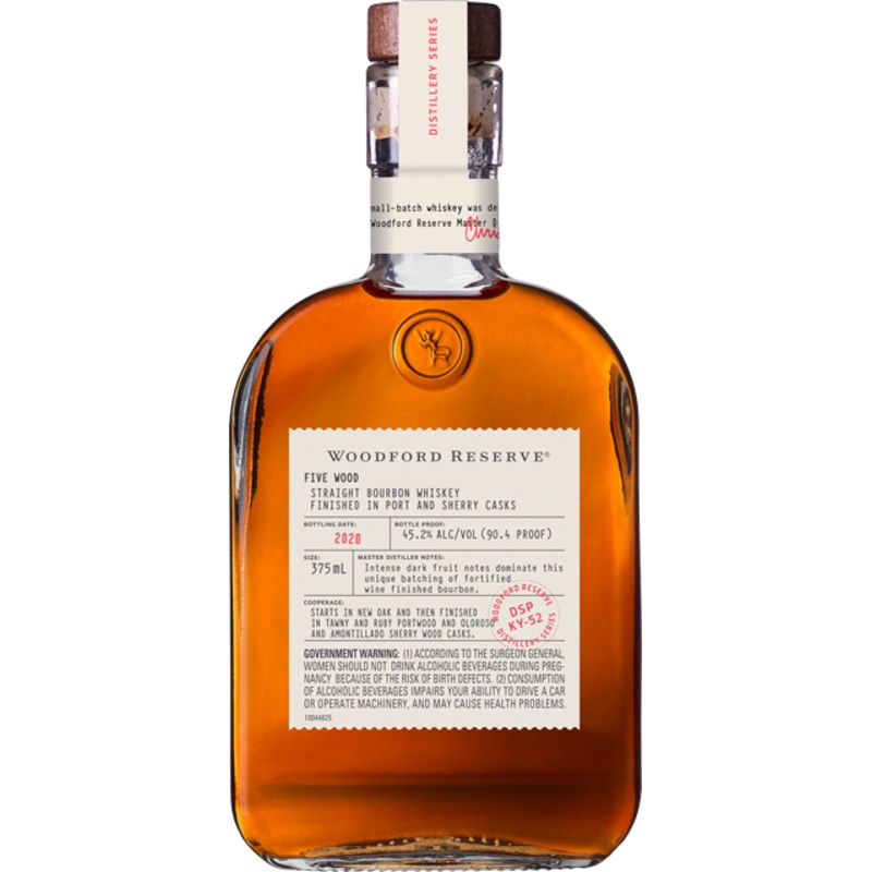Woodford Reserve Five Wood | Finished in Port and Sherry Casks | Straight Bourbon Whiskey