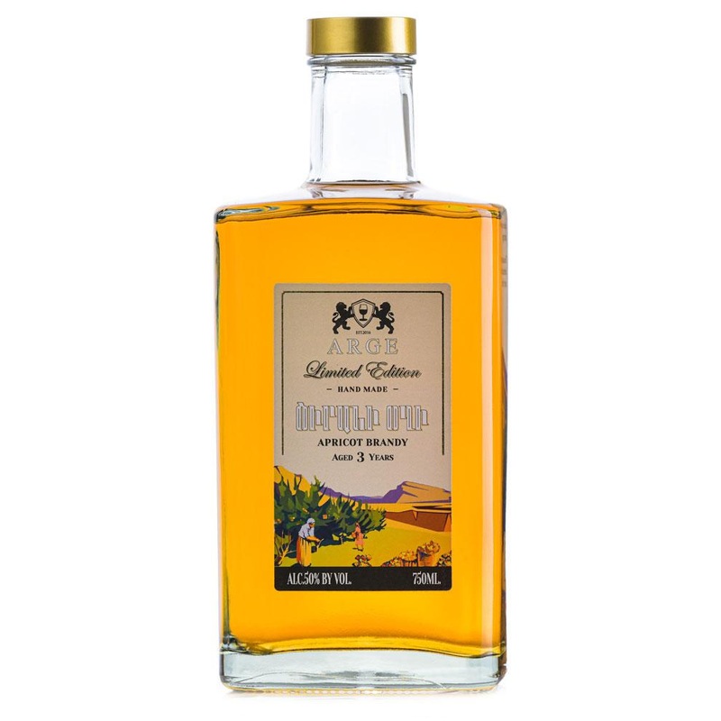 Arge Limited Edition Hande Made 3 Year Old Apricot Armenian Brandy
