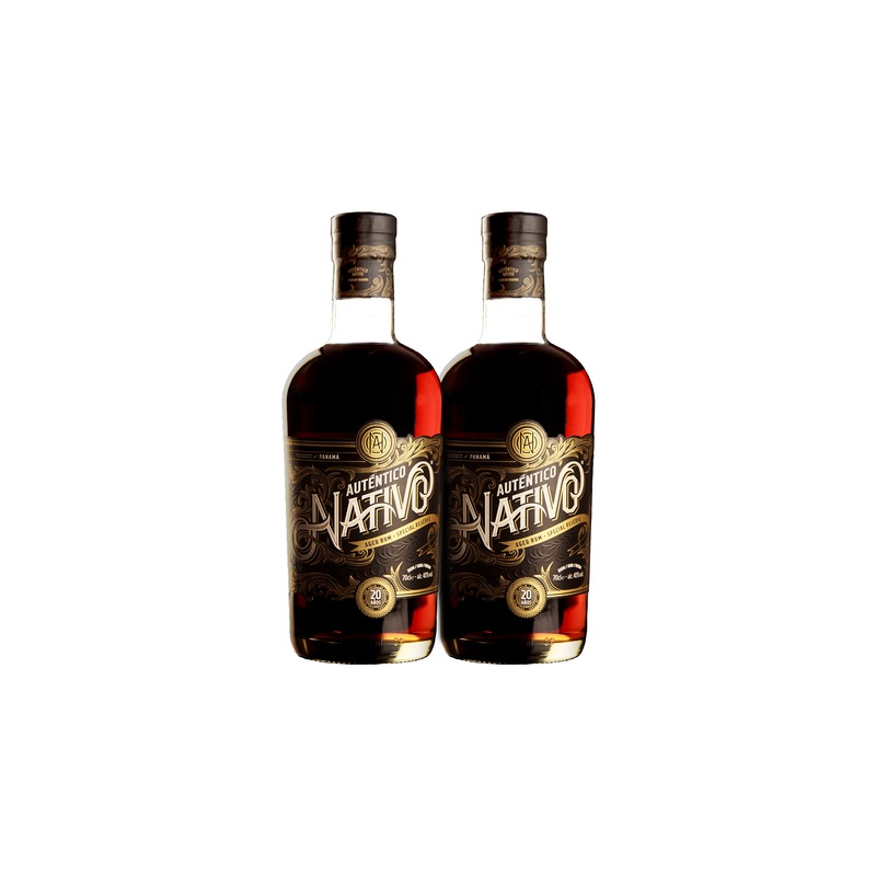 Autntico Nativo 20 Year Rum (2) Bottle Bundle