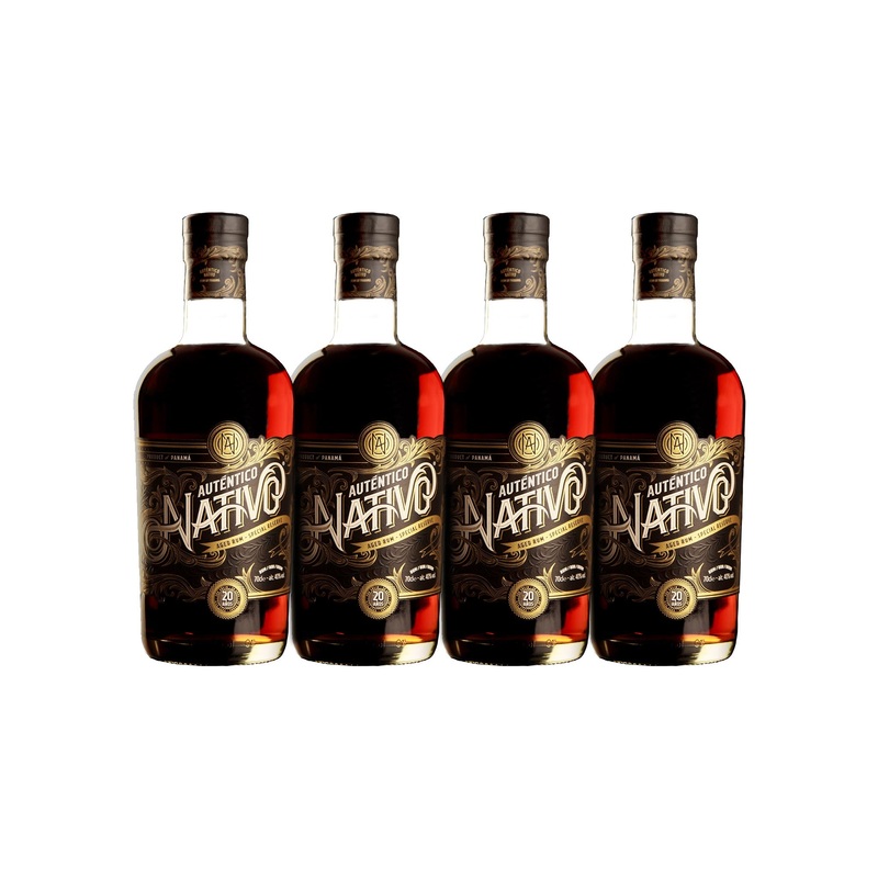 Autntico Nativo 20 Year Rum (4) Bottle Bundle