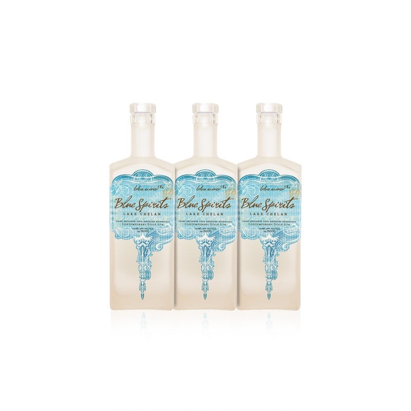 Blue Spirits  Blue Wind #4 Gin (3) Bottle Bundle