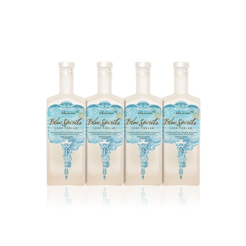 Blue Spirits  Blue Wind #4 Gin (4) Bottle Bundle