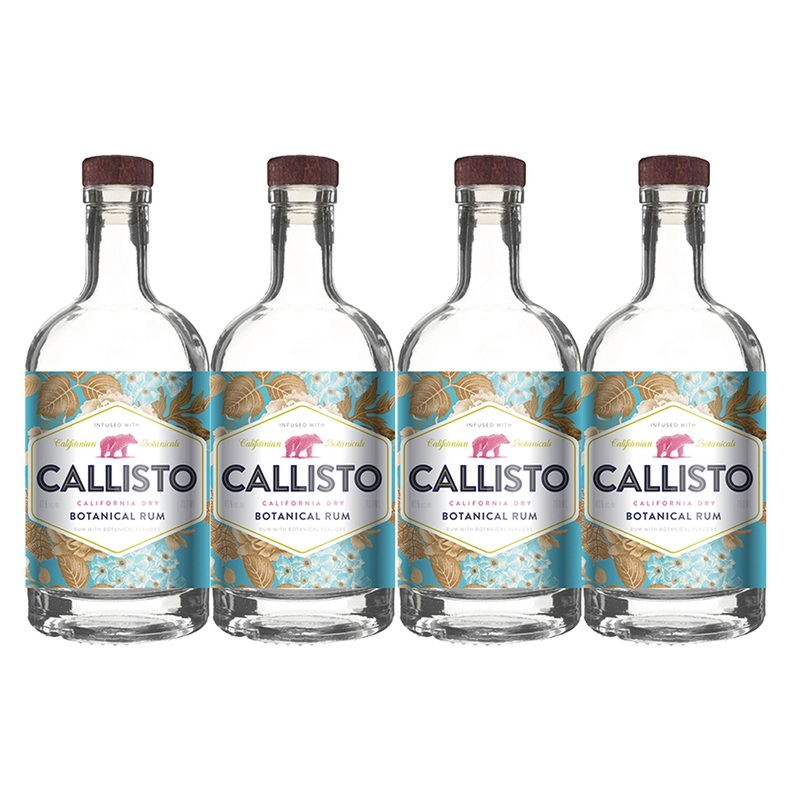 Callisto Californian Dry Botanical Rum (4) Bottle Bundle