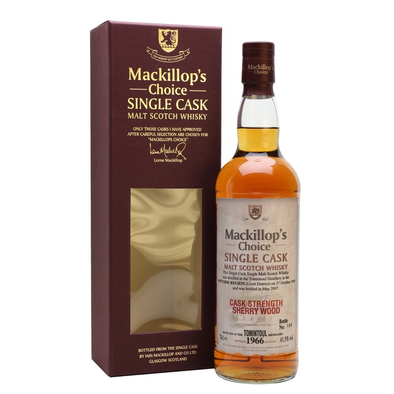 Tomintoul 1966Bot.2007 Sherry Cask MacKillop's Choice Speyside Single Malt Scotch Whisky | 700ML