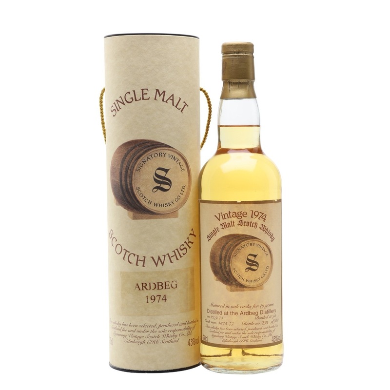 Ardbeg 1974 19 Year Old Cask #4375-4377 Signatory Islay Single Malt Scotch Whisky | 700ML