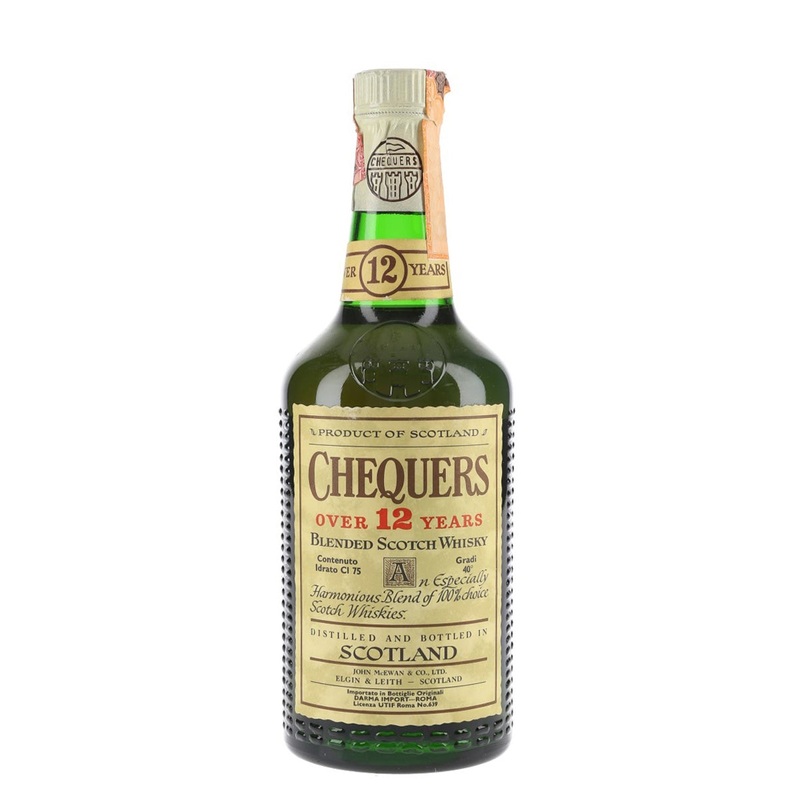 Chequers Over 12 Years Old Bot.1970s Blended Scotch Whisky