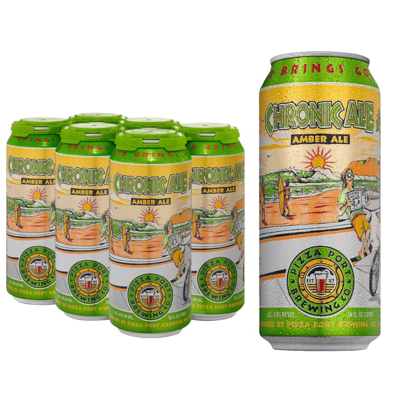 Pizza Port Brewing Co. Chronic Ale - Amber Ale Beer | (6)*473ML