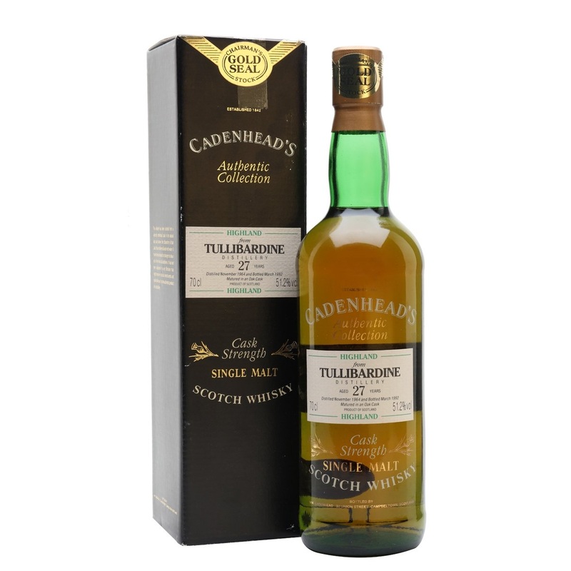 Tullibardine 1964 27 Year Old Cadenhead's Highland Single Malt Scotch Whisky | 700ML