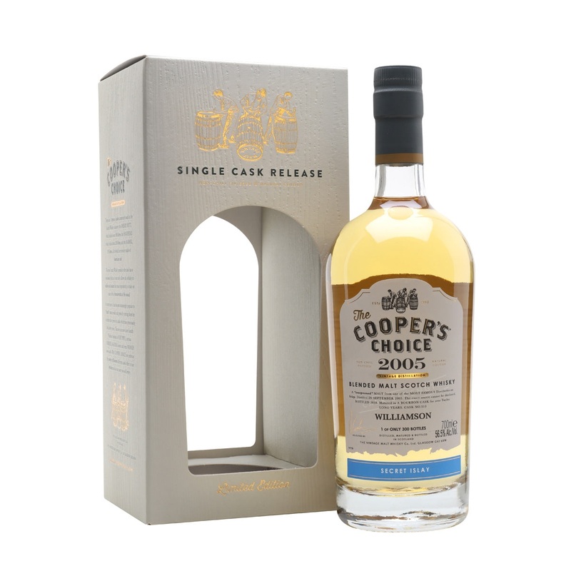 Williamson 2005 Islay Blended Malt 12 Year Old The Cooper's Choice Islay Blended Malt Scotch Whisky | 700ML