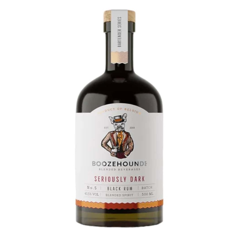 Boozehounds Seriously Dark Black Rum | 500ML