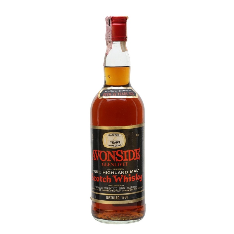 Avonside (Glenlivet) 1938 39 Year Old Sherry Cask Speyside Single Malt Scotch Whisky