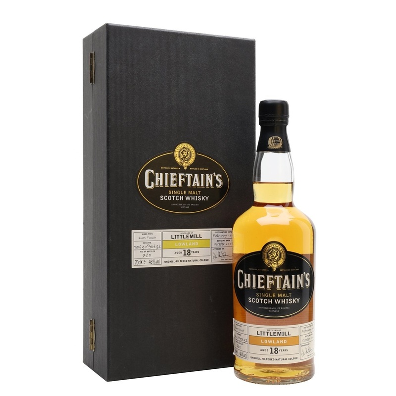 Littlemill 1984 18 Year Old Cask #90631 632 Chieftains Lowland Single Malt Scotch Whisky | 700ML