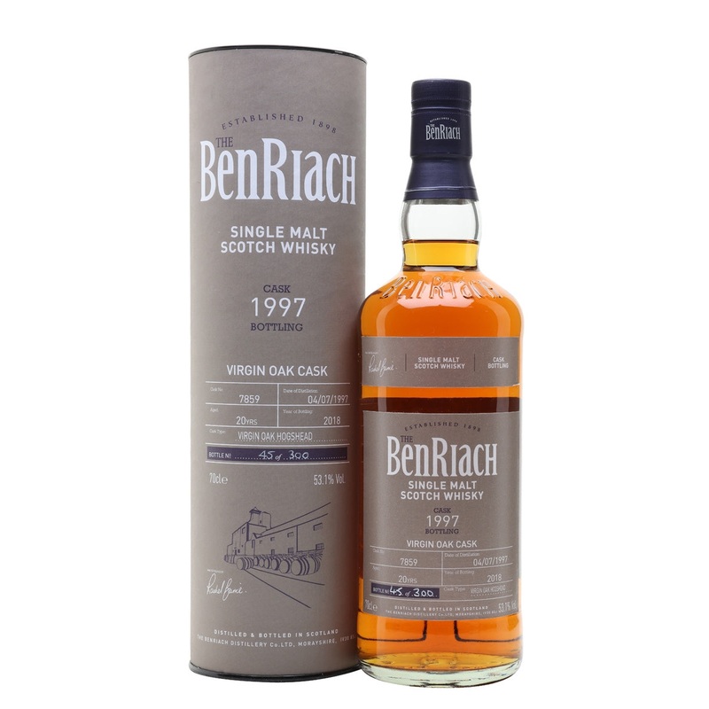 BenRiach 1997 20 Year Old Cask #7859 Batch 15 Speyside Single Malt Scotch Whisky | 700ML