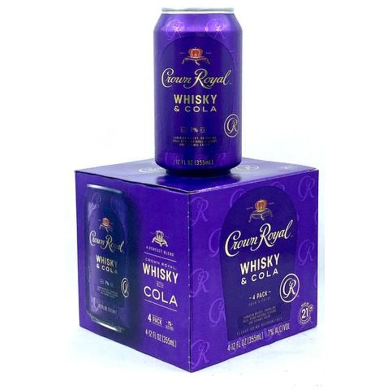 Crown Royal Whisky & Cola (4) Pack Cans