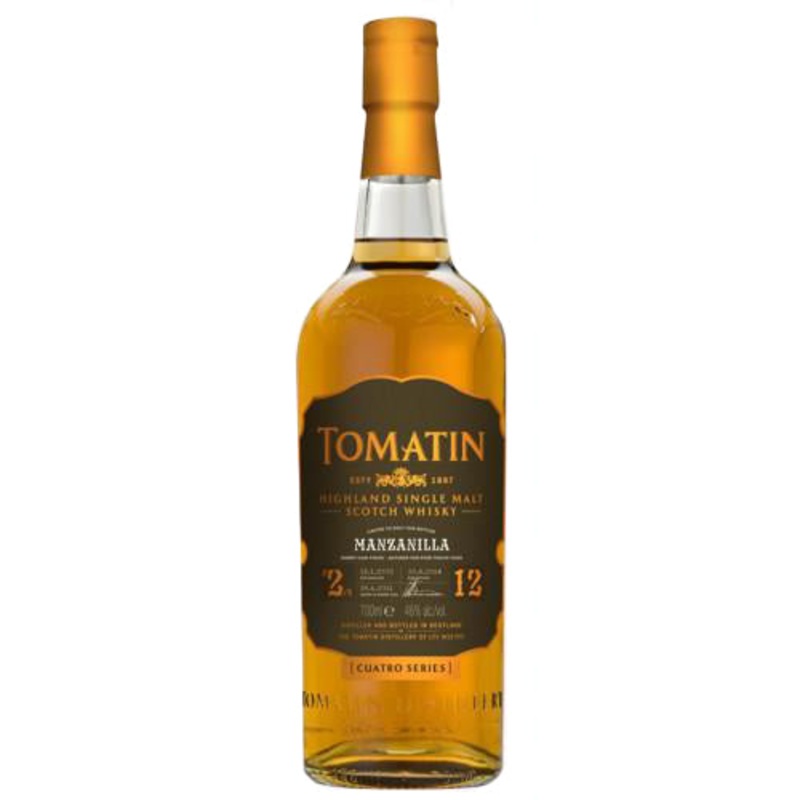 Tomatin 12 Year Old  Cuatro Manzanilla Single Malt Scotch Whisky | Sherry Cask Finish