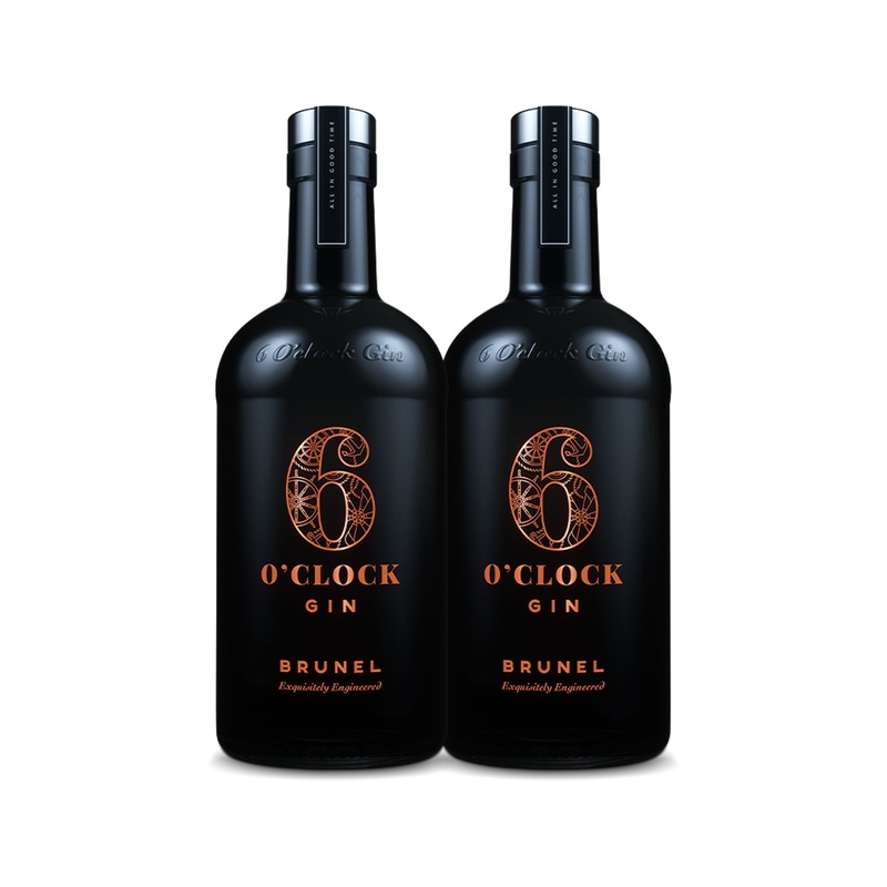 6 O'Clock Brunel Edition Gin (2) Bottle Bundle