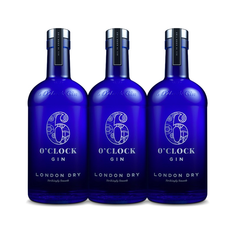 6 O'Clock London Dry Gin (3) Bottle Bundle