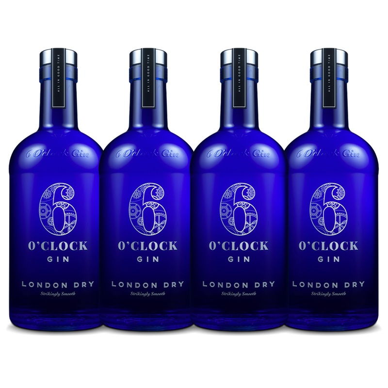 6 O'Clock London Dry Gin (4) Bottle Bundle