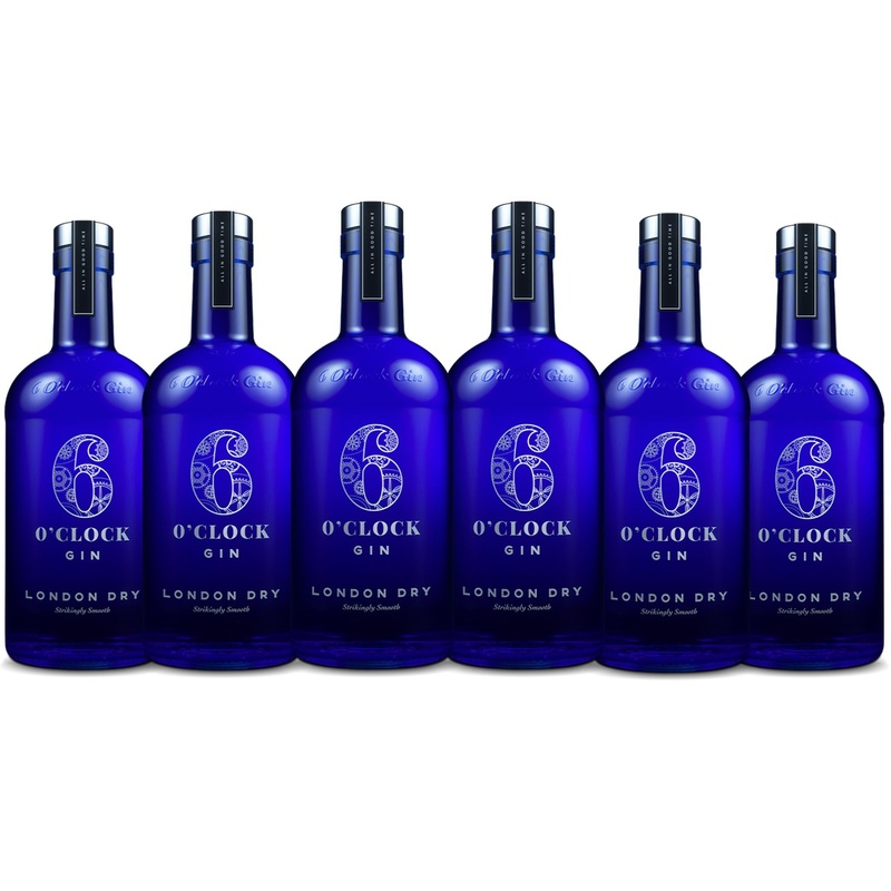 6 O'Clock London Dry Gin (6) Bottle Bundle