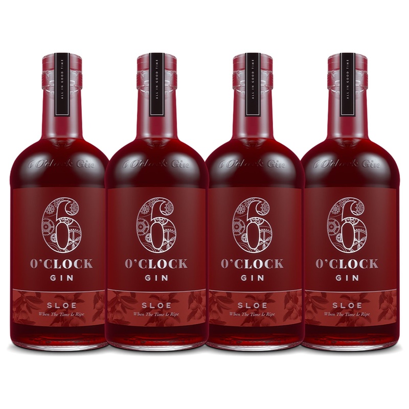 6 O'Clock Sloe Gin (4) Bottle Bundle