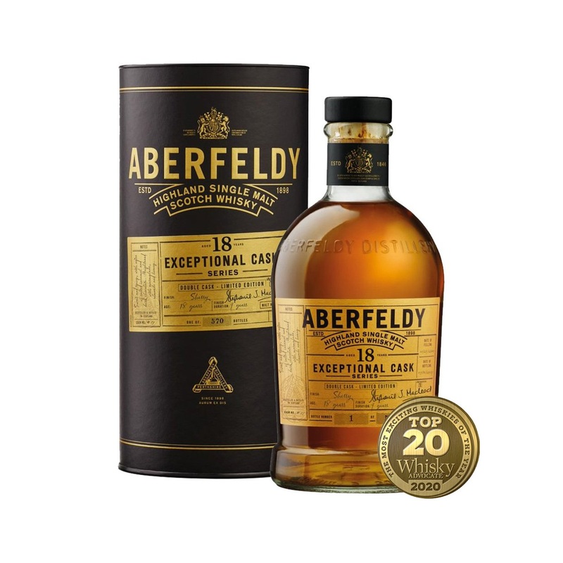 Aberfeldy 18 Year Old Exceptional Cask Series Double Cask Highland Single Malt Scotch Whisky