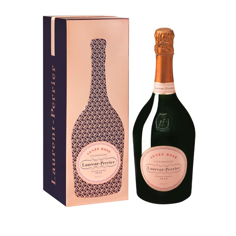 Laurent Perrier Cuvee Rose Brut with Silhouette Tin Champagne