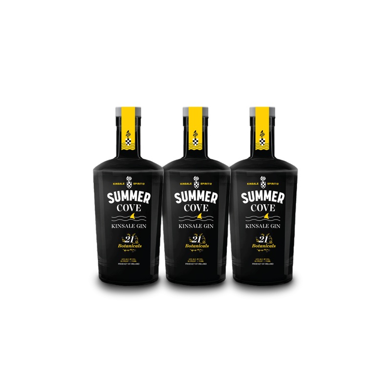 SummerCove 21 Botanicals Kinsale Gin (3) Bottle Bundle