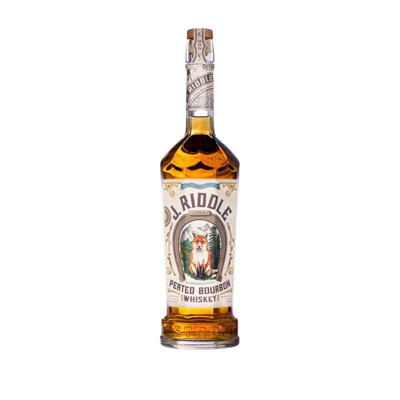 Two James J. Riddle Peated Bourbon Whiskey