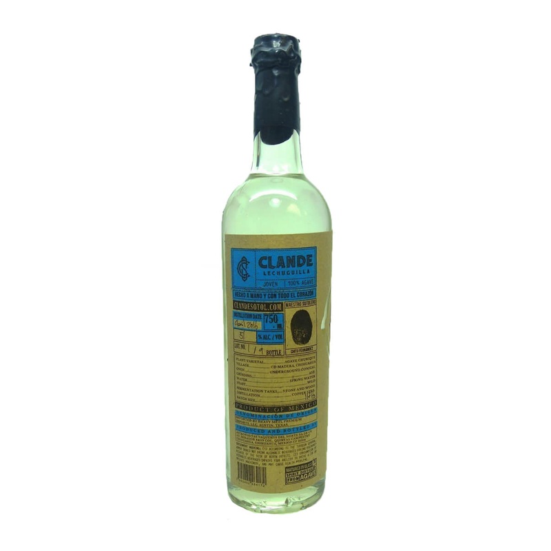 Clande Lechugilla Blue label Mezcal