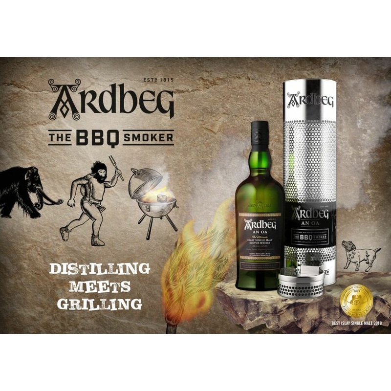 Ardbeg 'An Oa' | 'The BBQ Smoker' | The Ultimate Islay Single Malt Scotch Whisky Gift Set