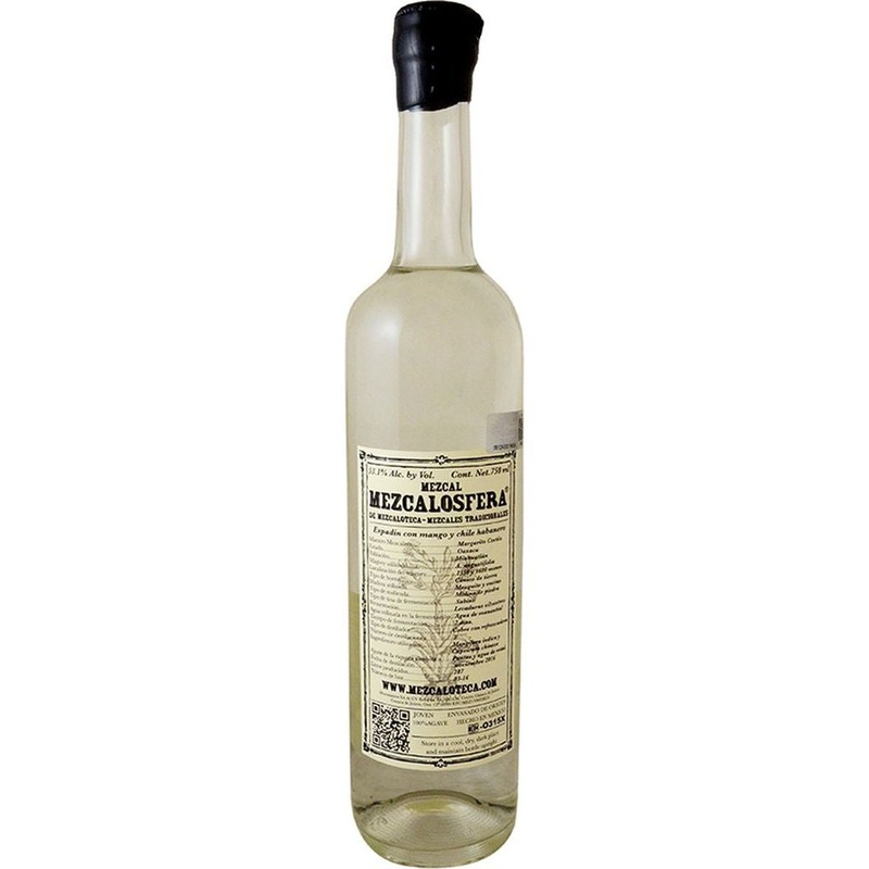 Mezcalosfera con Mango y Chile Habanero  Margarito Corts Mezcal