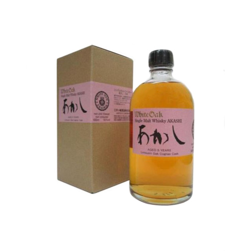 Akashi 5 Year Old Limousin Oak Cognac Cask Whisky | 500ML