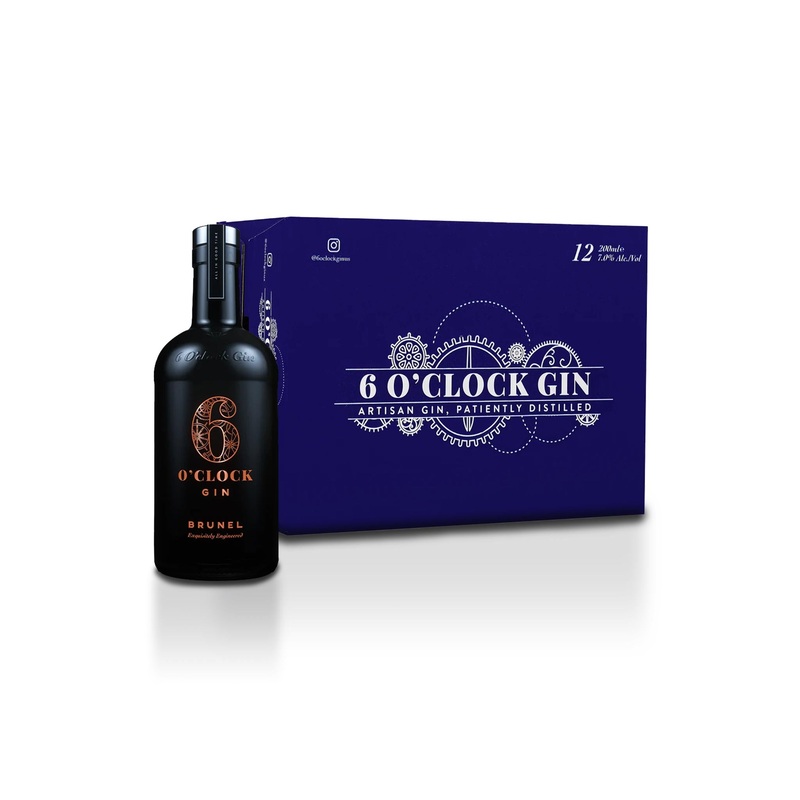 6 O'Clock Brunel Edition Gin  w/ Gin & Tonic (12) Pack Cans