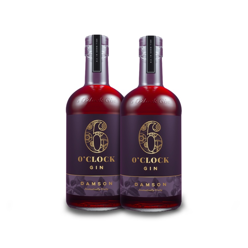 6 O'Clock Gin Damson Gin (2) Bottle Bundle