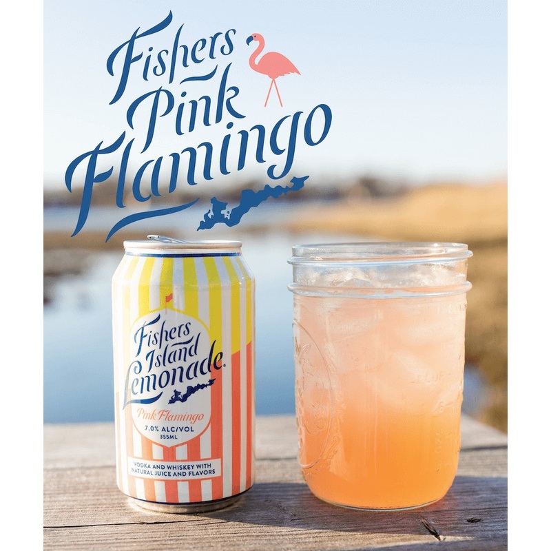 Fishers Island Pink Flamingo (4) Pack Cans