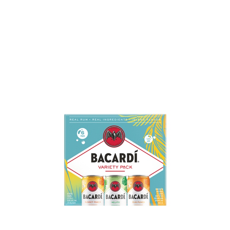 Bacardi Real Rum Cocktails | Variety (6) Pack Cans