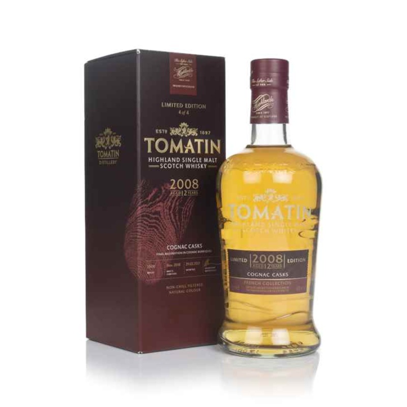 Tomatin 12 Year Old 2008 Cask Finish - French Collection Scotch Whisky | 700ML