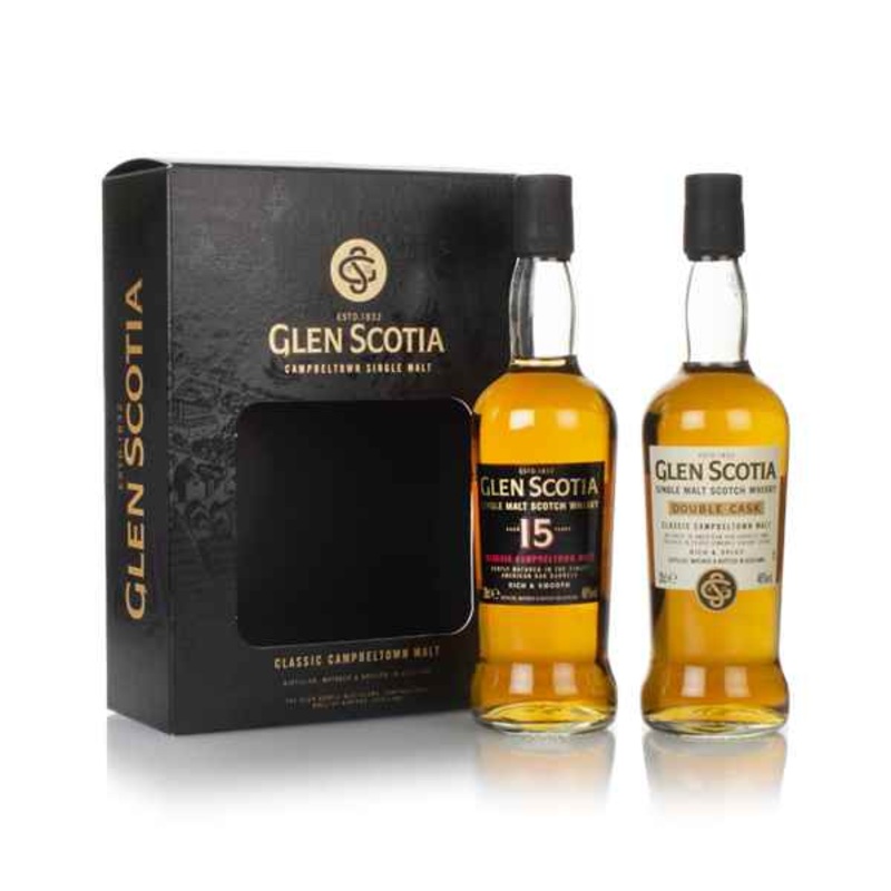 Glen Scotia Double Cask & 15 Year Old Gift Pack (2 x 20cl) Scotch Whisky | 400ML